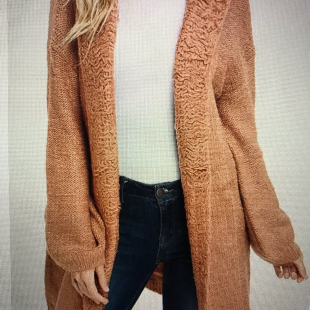 Chunky Hooded Cardigan Worn Once